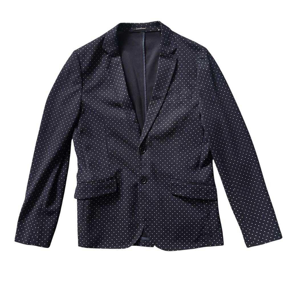 BLUE POLKA DOT SCOTCH AND SODA BLAZER SIZE LARGE